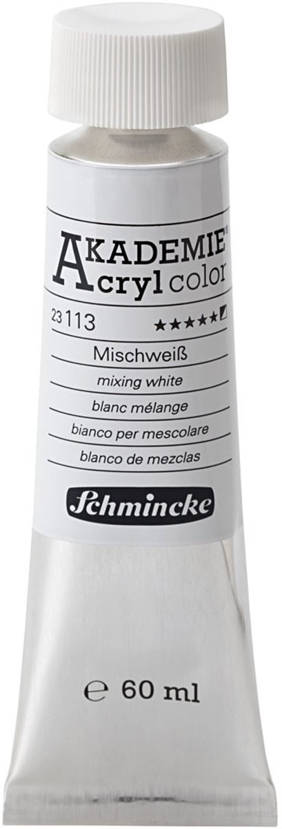 Schmincke AKADEMIE® Acryl color , buff titanium light (113), semi-opaque, , 60ml [HOB-318510]